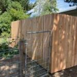 wood privacy fence install